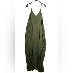Chic Olive Green Maxi Dress
